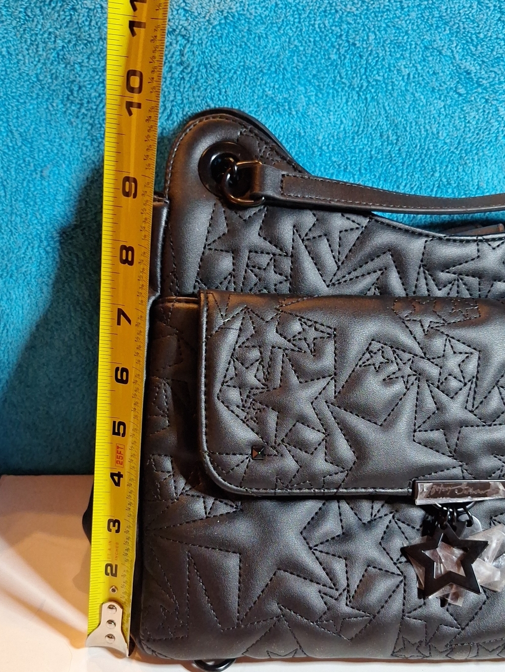 Betsey Johnson Black Star Pattern Purse NWT, Xotalia - Picture 14 of 16